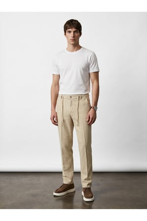 Old Money Keten Jogger Pantolon