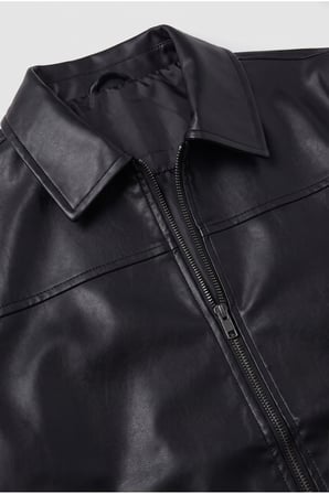 Slim Fit Premium Polo Yaka Deri Ceket