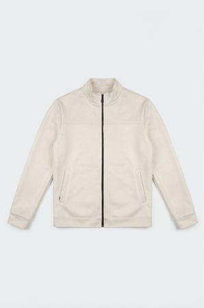 Dik Yaka Slim Fit Mevsimlik Süet Ceket