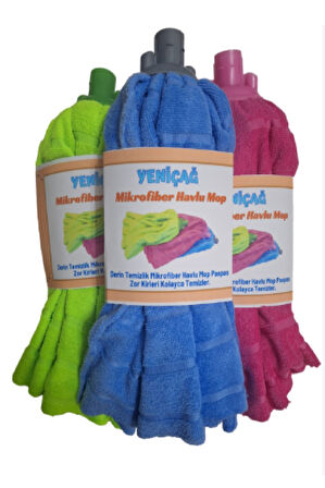 Yeniçağ 3 Adet Mikrofiber Havlu Mop Paspas