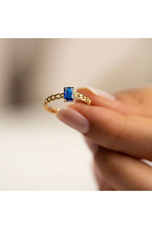 Gurmet Detaylı Minimal Baget Yüzük