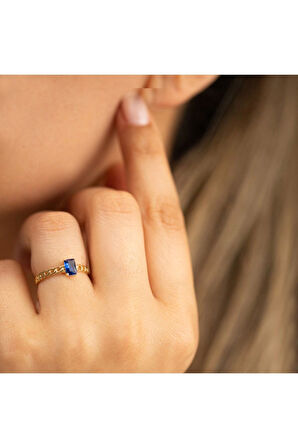 Gurmet Detaylı Minimal Baget Yüzük