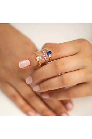 Gurmet Detaylı Minimal Baget Yüzük