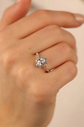 Lotus Tektaş Altın Yüzük