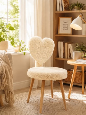 Yeni Sırtlı puf, makyaj masası pufu, peluş kumaş dekoratif puf, mini berjer, koltuk