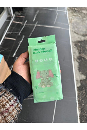 64 Yaprak ( 8 Paket )taşınabilir Mini Islak Mendil Taşınabilir Cep Çanta Seyahat Kamp Bebek Temizlik