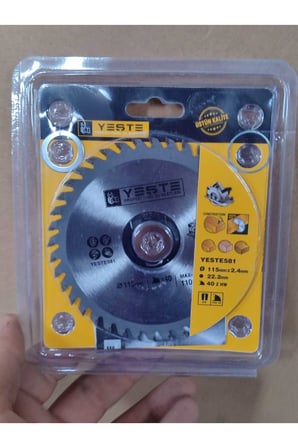 2 ADET Odun Kesme Çelik Testere Ahşap ve Sunta Kesme Testeresi 115mm 40 Diş Profesyonel-Karbür Elmas