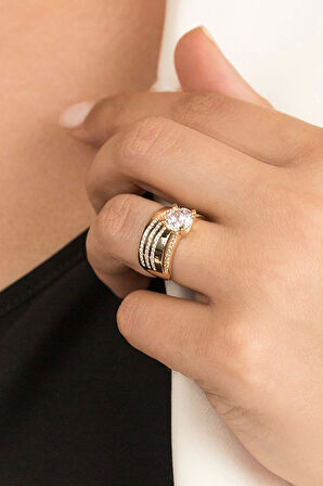 Tektaş Alyans Twin Altın Yüzük