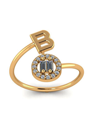 B Harf Altın Yüzük