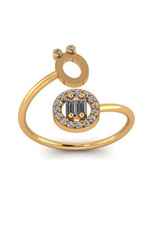 Ö Harf Altın Yüzük