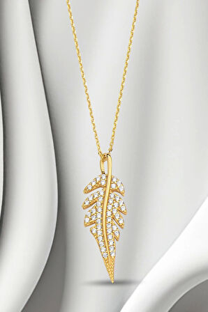 Yaprak  Altın Kolye