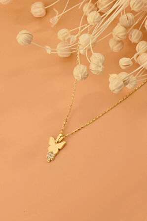 Kelebek Altın Kolye