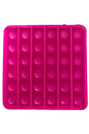 Pembe Kare Push Bubble Pop It Popit Popitkarepembe Çocuk Eğitici Oyuncaklar