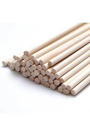 Ahşap Silindir Çubuk 15cm 30'lu - 3mm Çocuk Eğitici Oyuncaklar