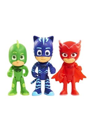 Kutulu Pj Maskeliler 3 Lü Figür Catboy Owlette Gekko Çocuk Eğitici Oyuncaklar