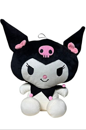 Sevgiliye Özel Sevimli Kuromi Peluş Oyuncak - Hediye Kuromi Peluş Siyah 35Cm Çocuk Eğitici Oyuncakl