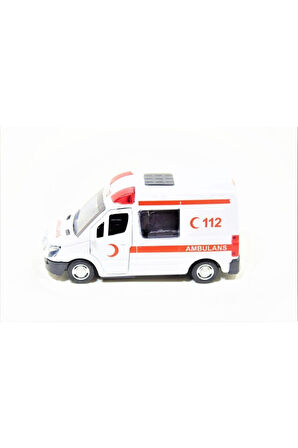 Metal Çek Bırak Oyuncak Ambulans Araba Açılabilir Kapılı Çocuk Eğitici Oyuncaklar