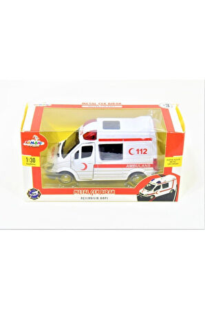 Metal Çek Bırak Oyuncak Ambulans Araba Açılabilir Kapılı Çocuk Eğitici Oyuncaklar