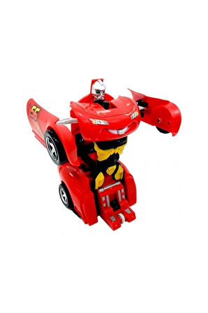 Robota Dönüşebilen Çekbırak 2 Li Araba Çocuk Eğitici Oyuncaklar