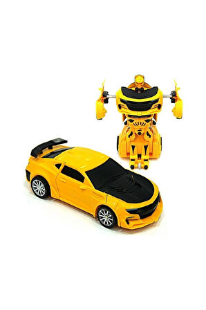 Robota Dönüşebilen Çekbırak 2 Li Araba Çocuk Eğitici Oyuncaklar