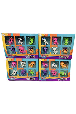 Littlest Pets Shop Minişler 6 Lı Oyuncak Miniş Ailesi Çocuk Eğitici Oyuncaklar
