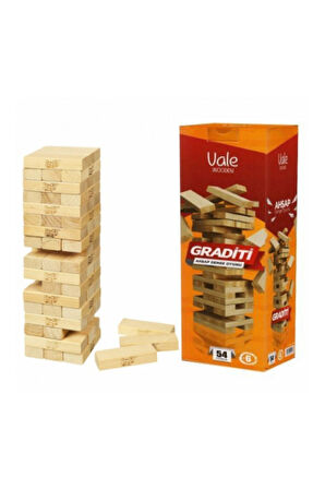 Jenga Ahşap Denge Oyunu - Çocuk Oyun Yetişkin Oyun Oyuncak Eğitici Oyun Çocuk Eğitici Oyuncaklar