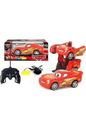 Şimşek Mcqueen Uzaktan Kumandalı Robota Dönüşen Araba Çocuk Eğitici Oyuncaklar