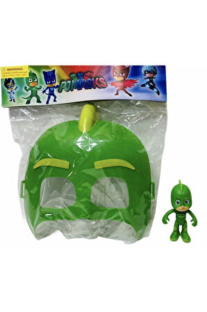 S Pija Maskeliler Gekko Maske ve Figür Set Oyuncak 2 li Çocuk Eğitici Oyuncaklar
