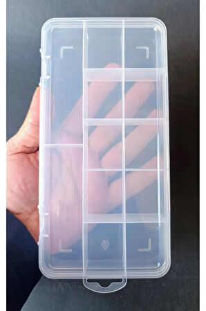 Turuncu 2'li 12 Bölmeli Plastik Takı Kutusu Organizer, şık ve kullanışlı!