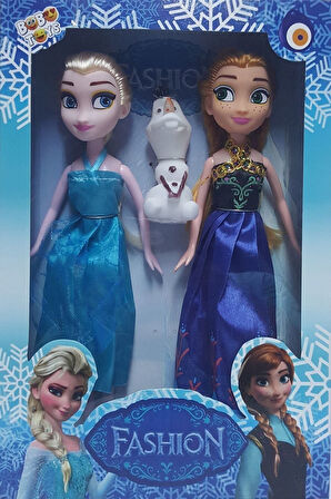 Karlar Ülkesi Elsa+anna+olaf 3'lü Oyuncak Bebek Çocuk Eğitici Oyuncaklar