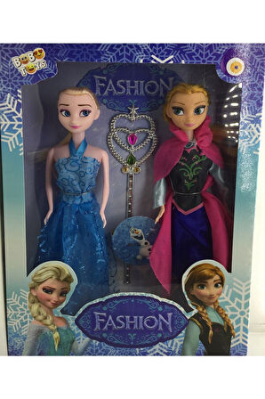 Elsa Ve Anna 2 Li Büyük Boy 29cm Frozen Girls Çocuk Eğitici Oyuncaklar