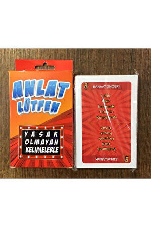 Anlat Lütfen Kelime Kartları Çocuk Eğitici Oyuncaklar