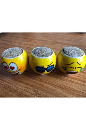 Emoji Kafa Çim Adam 3Adet Çocuk Eğitici Oyuncaklar