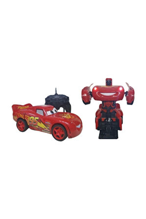 Robota Dönüşen Şimşek Mcqueen Uzaktan Kumndalı Şarjlı Araba Çocuk Eğitici Oyuncaklar
