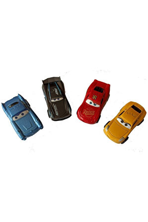 Cars Oyuncakları 4’lü Cars-3 Metal Araba Seti Çocuk Eğitici Oyuncaklar