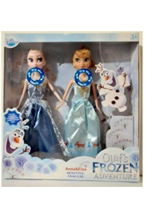 Karlar Ülkesi Şarkı Söyleyen Anna Ve Elsa Bebek Set 2 Li Müzikli Elsa Anna Çocuk Eğitici Oyuncaklar