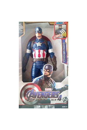 Kaptan Amerika Sesli Işıklı 30cm Captain America Kaliteli Ürün Çocuk Eğitici Oyuncaklar