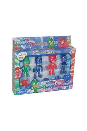 ES3368 Pjmasks Pijimaskeliler Aksiyon Figür Oyuncak Seti Dörtlü Çocuk Eğitici Oyuncaklar