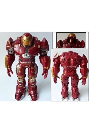 Demir Adam Hulk Buster Kırılmaz Oyuncak Figür Ironman Kaskı Açılır Işıklı Ironman Çocuk Eğitici Oyu