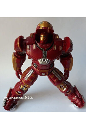 Demir Adam Hulk Buster Kırılmaz Oyuncak Figür Ironman Kaskı Açılır Işıklı Ironman Çocuk Eğitici Oyu