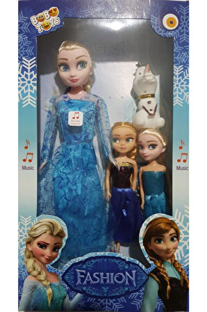 Karlar Ülkesi Elsa Ve Mini Anna-elsa Olaflı Şarkı Söyleyen Oyuncak Bebek 275Cm Els Çocuk Eğitici Oy