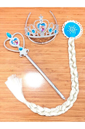 Elsa Frozen Taç Asa Saç Takım Çocuk Eğitici Oyuncaklar