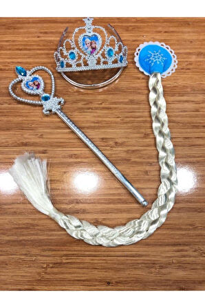Elsa Frozen Taç Asa Saç Takım Çocuk Eğitici Oyuncaklar