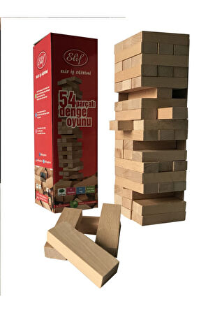 Jenga Denge Oyunu 54 Parça Çocuk Eğitici Oyuncaklar
