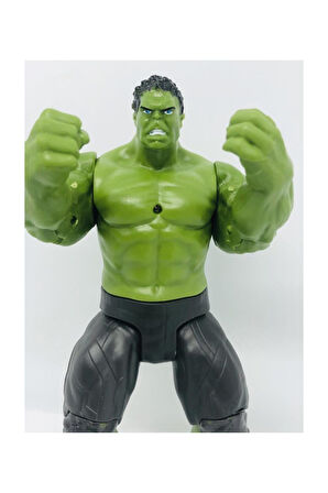 Orta Boy 17Cm Işıklı Hareketli Avengers Yenilmezler Oyuncak Hulk Karakter Figür Çocuk Eğitici Oyunc