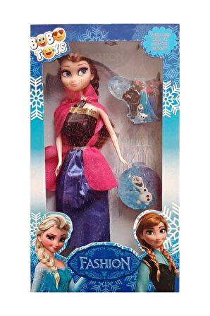 Pelerinli Fashion Frozen Anna Elsa Bebek Çocuk Eğitici Oyuncaklar