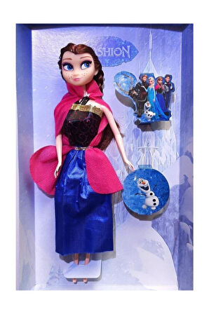 Pelerinli Fashion Frozen Anna Elsa Bebek Çocuk Eğitici Oyuncaklar