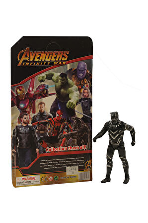 2019 Infiniti War Union Legend Işıklı Avengers Black Panther 17cm Çocuk Eğitici Oyuncaklar