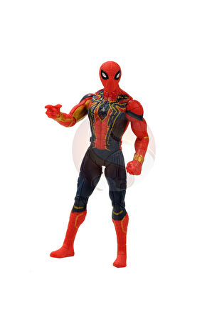 2019 Infiniti War Union Legend Işıklı AvengersÖrümcek Adam 17cm Çocuk Eğitici Oyuncaklar