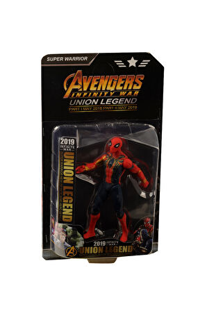 2019 Infiniti War Union Legend Işıklı AvengersÖrümcek Adam 17cm Çocuk Eğitici Oyuncaklar
